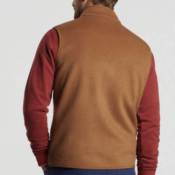 Peter Millar Men's Medium Hazelwood Crown Flex Fleece Wool Vest MSRP $495 - Picture 3 of 13